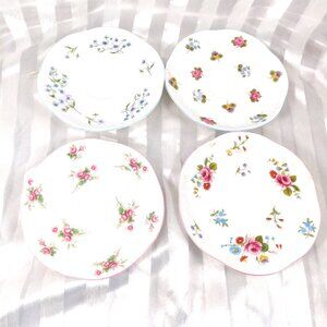 Shelley Lot of Four Saucers in Different Patterns # 25900